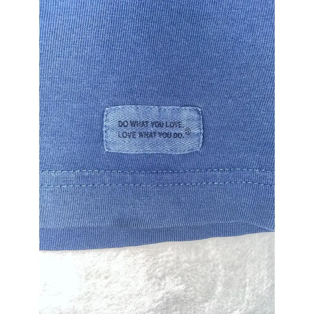 Life Is Good T Shirt M Work From Home Pants Optional S/S Dog XXL Blue Crew Neck - Picture 5 of 10